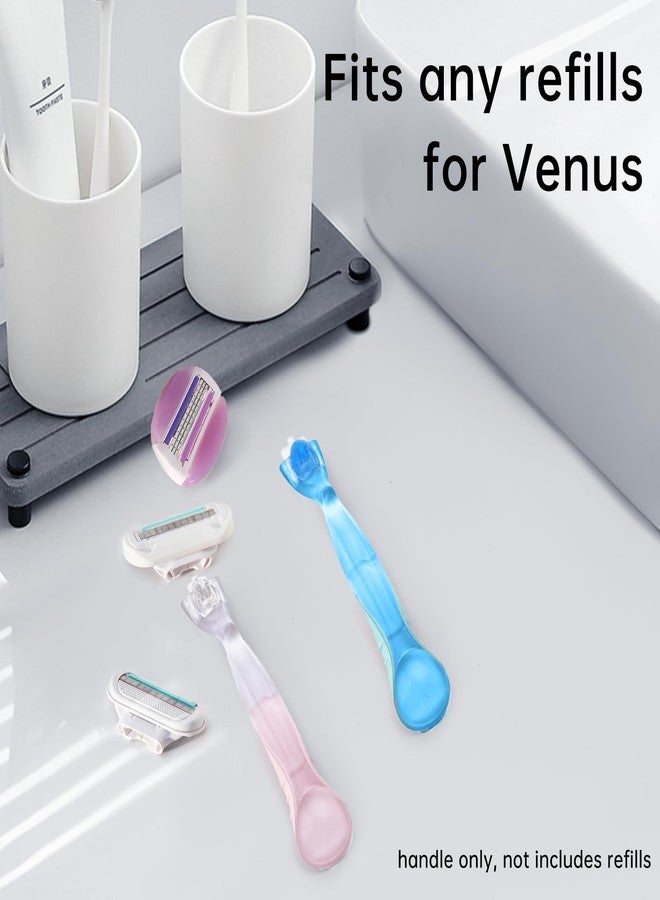 TEITEAI 2 Pack Replacement Razor Handle Compatible with Venus only, Pink - Image 4